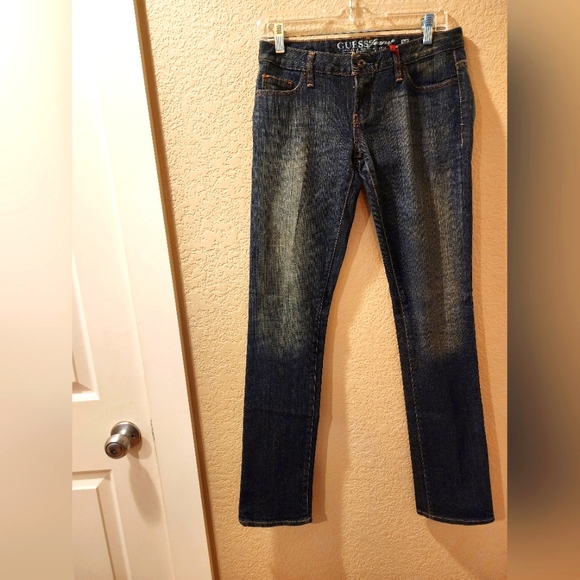 Guess Stretch Starlet Skinny Jeans, Dark Wash, Size 26 - Picture 1 of 6